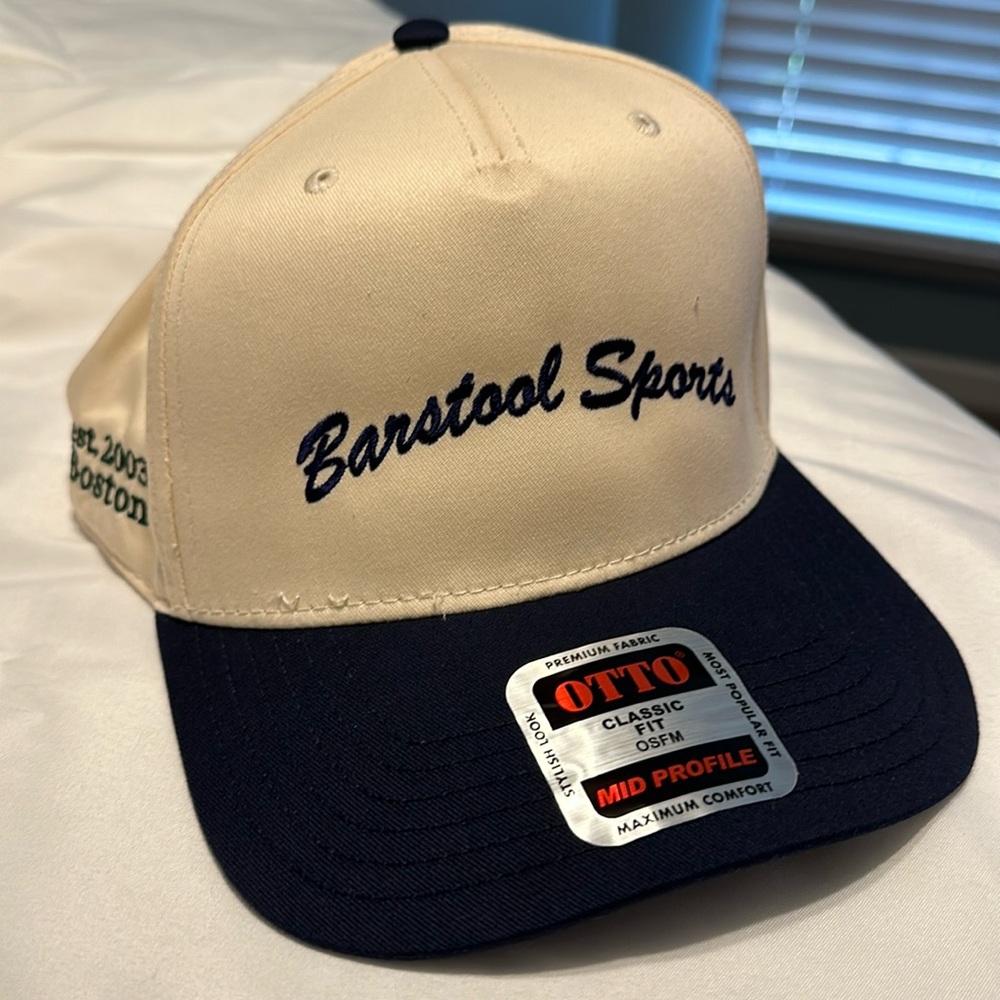 Barstool Sports hat.